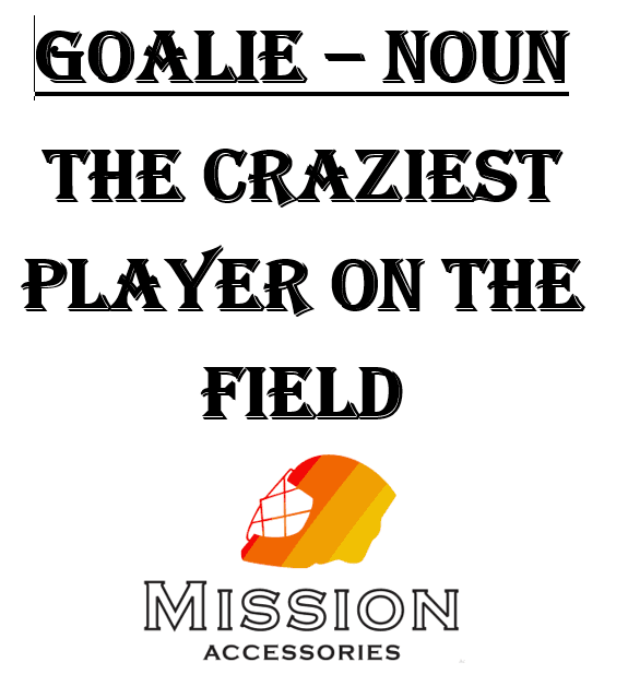 K2K Goalkeeper Slogan T-Shirt in white for hockey keepers