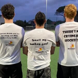 K2K Goalkeeper Slogan T-Shirt in white for hockey keepers