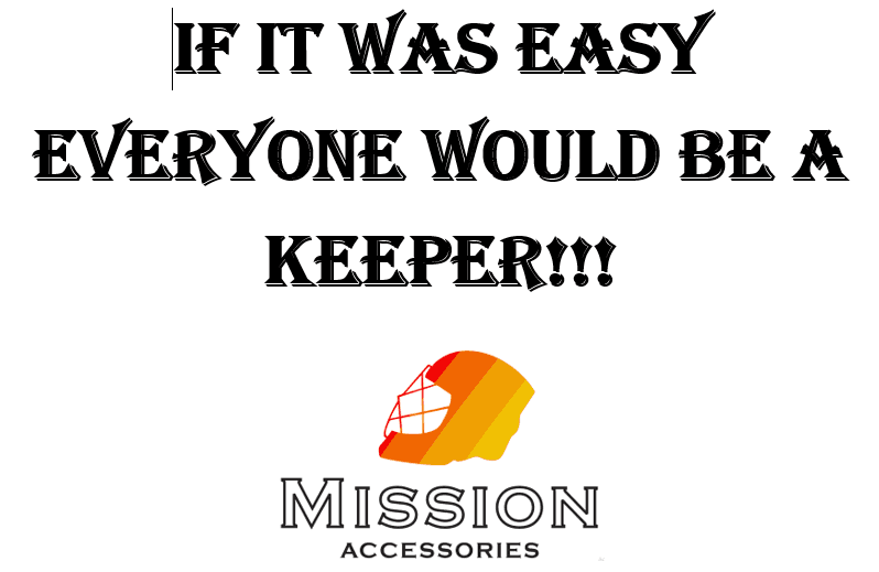 K2K Goalkeeper Slogan T-Shirt in white for hockey keepers