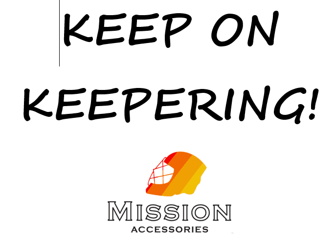 K2K Goalkeeper Slogan T-Shirt in white for hockey keepers