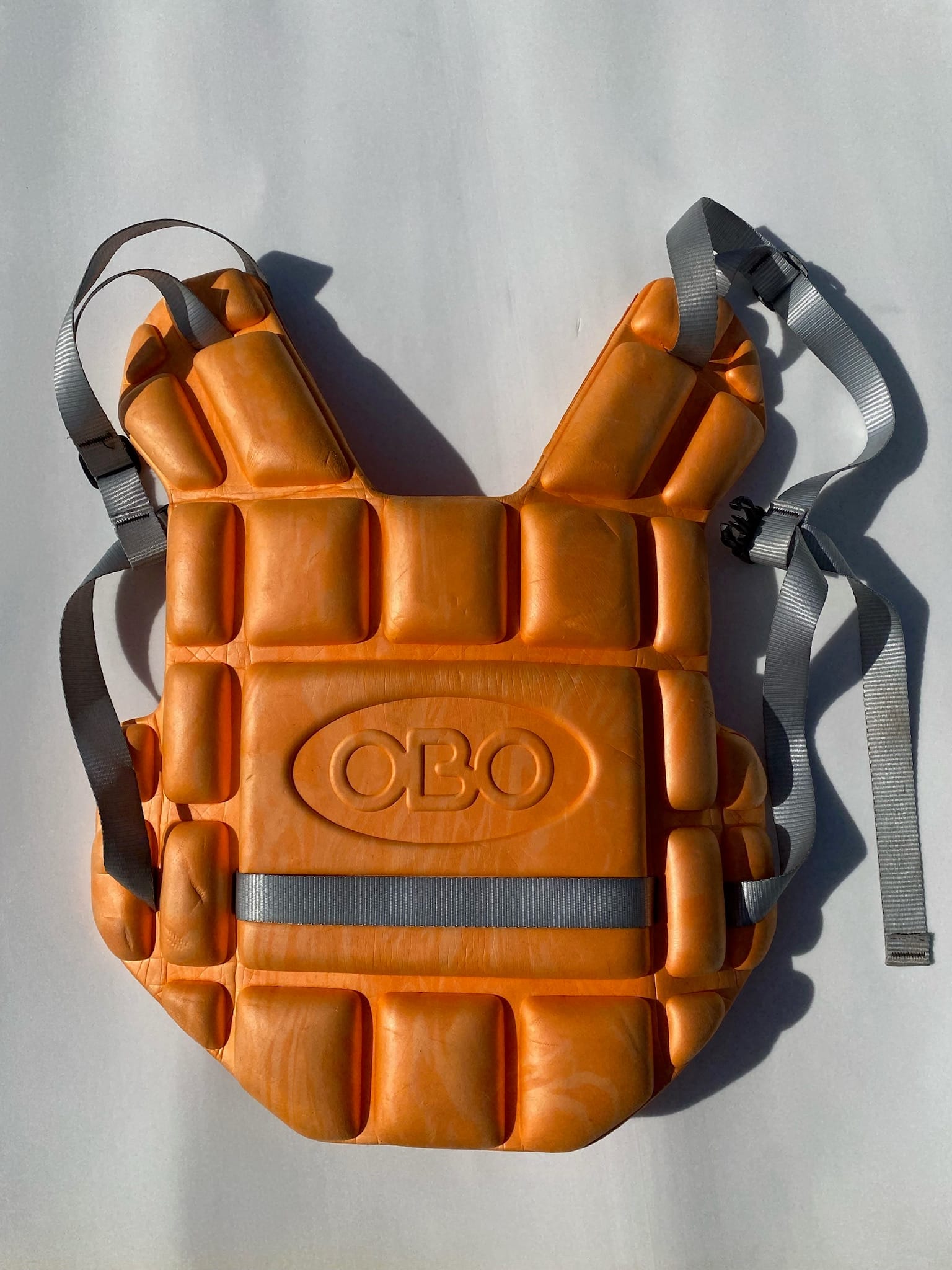 OBO OGO Chest Pad orange field hockey goalkeeper chest guard Used Good condition