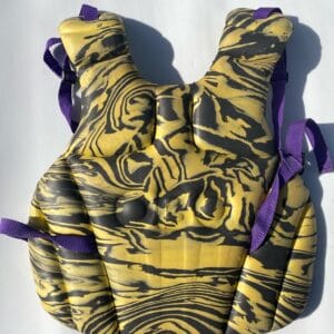 OBO Yahoo Chest Pad yellow black field hockey goalkeeper chest guard