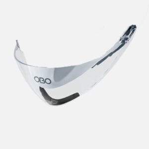 OBO ABS Carbon Care Kit Throat Guard clear goalkeeper helmet replacement guard Used Good condition