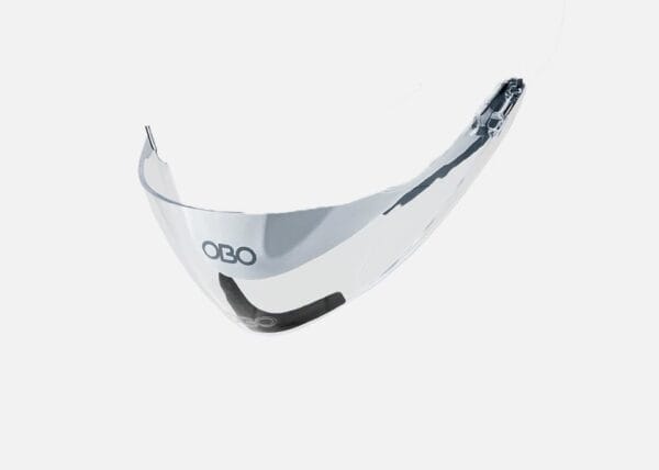 OBO ABS Carbon Care Kit Throat Guard clear goalkeeper helmet replacement guard Used Good condition
