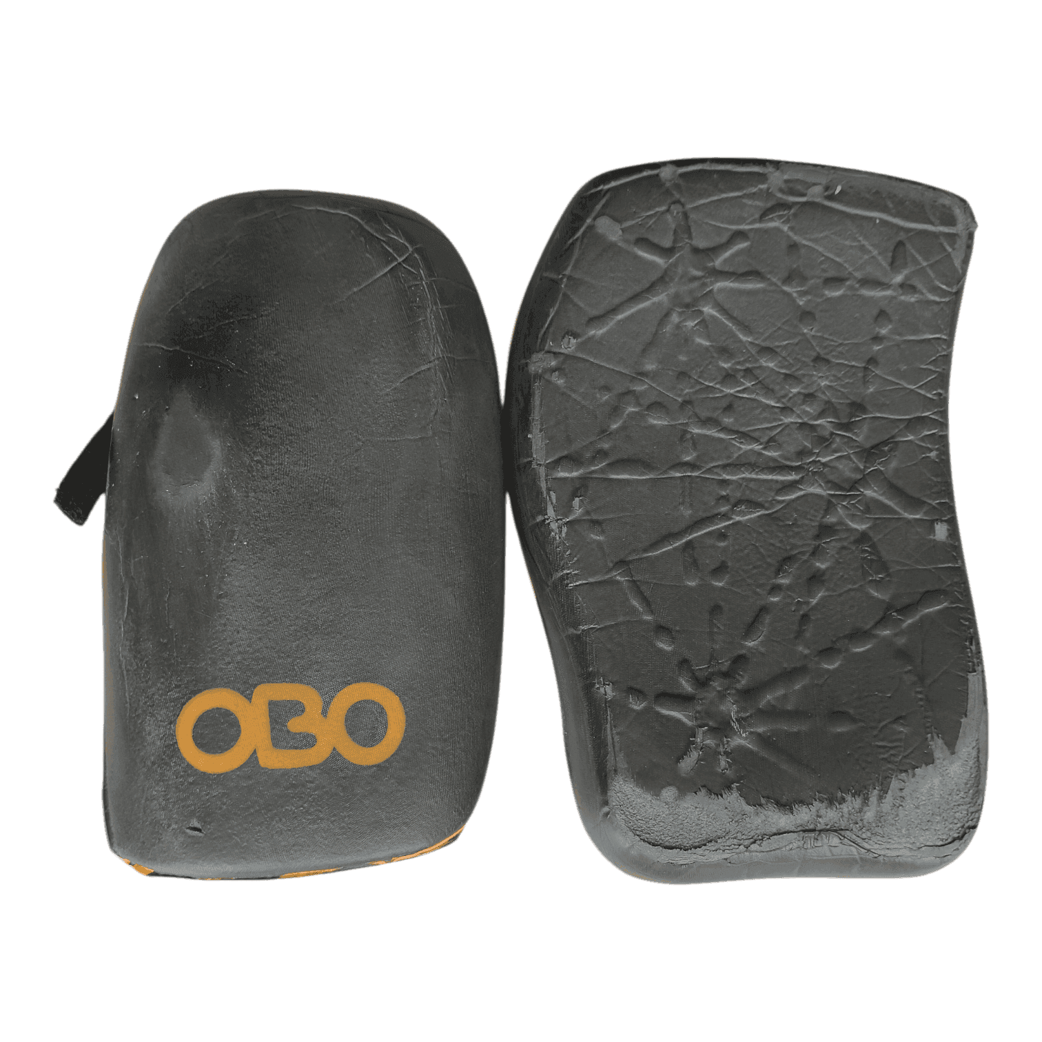 OBO Cloud Field Hockey Goalkeeper Gloves Large in black and orange used good condition