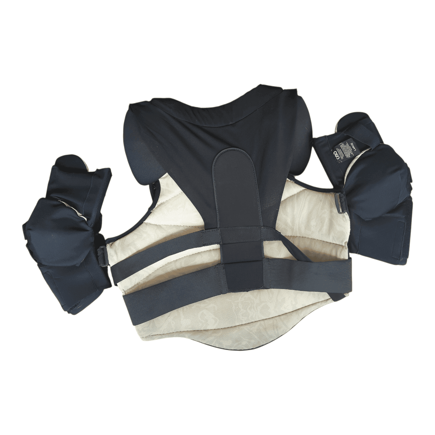 OBO ROBO Body Armour Large black field hockey goalkeeper chest and arm protection