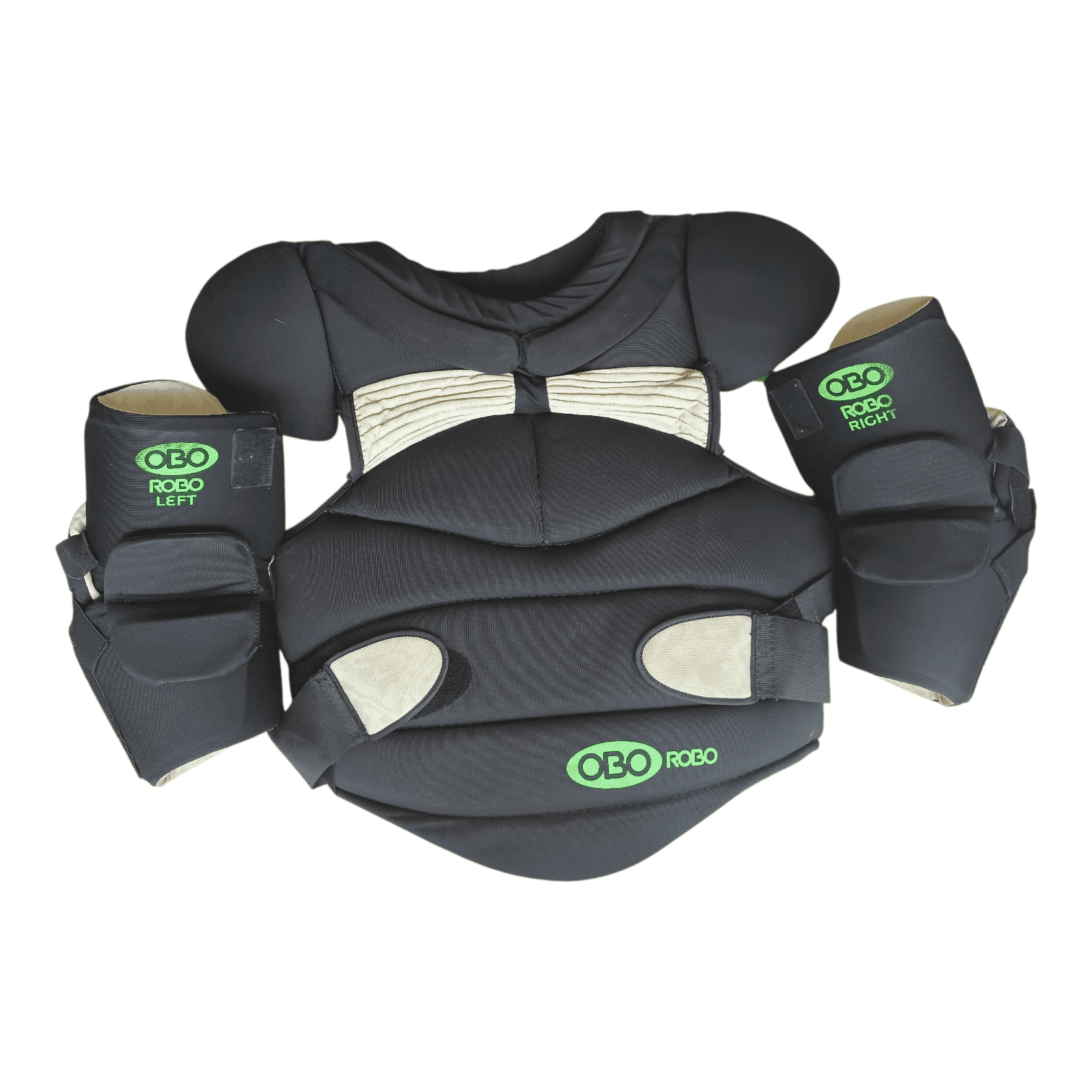 OBO ROBO Body Armour Large black field hockey goalkeeper chest and arm protection
