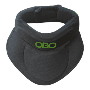 OBO ROBO Throat Guard with Bib black field hockey goalkeeper neck protection Used Good condition