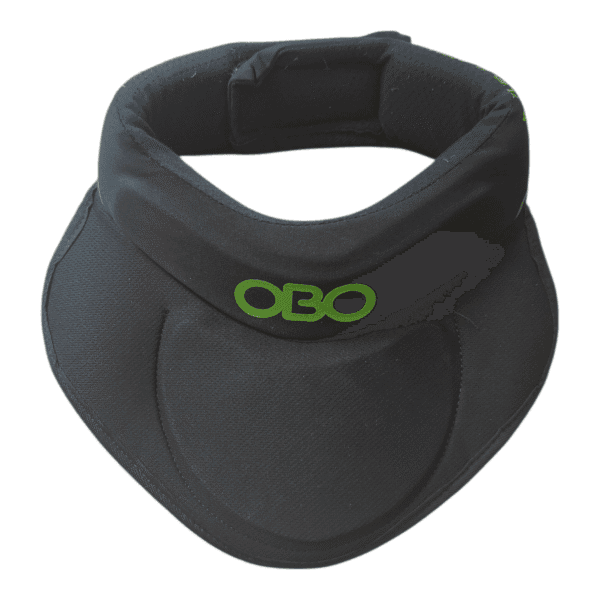 OBO ROBO Throat Guard with Bib black field hockey goalkeeper neck protection Used Good condition