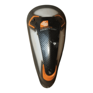 Shock Doctor Ultra Carbon Flex Cup black orange athletic groin protector Used Acceptable condition