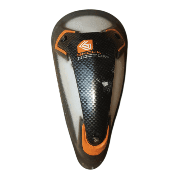 Shock Doctor Ultra Carbon Flex Cup black orange athletic groin protector Used Acceptable condition