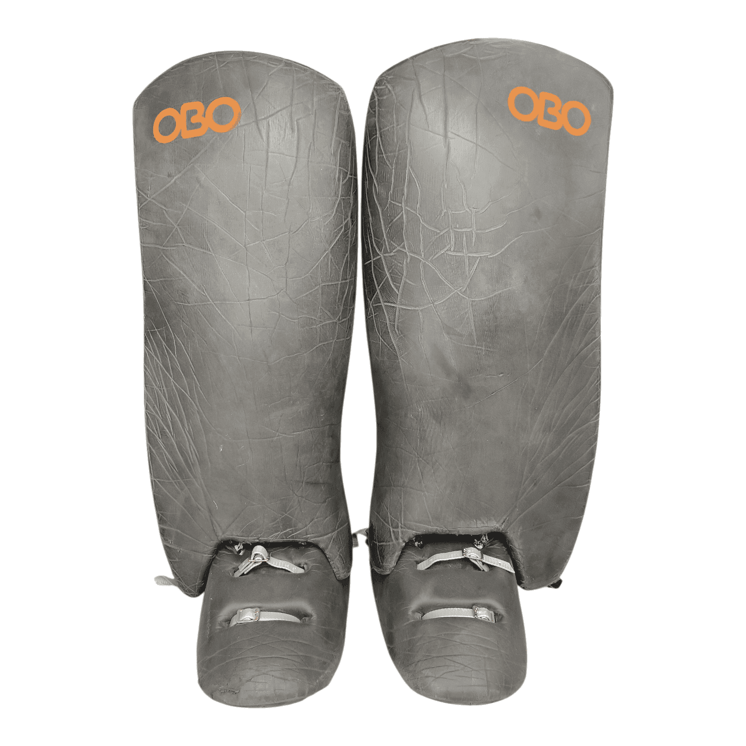OBO Cloud legguards and ROBO kickers Large field hockey goalkeeper set in black and orange
