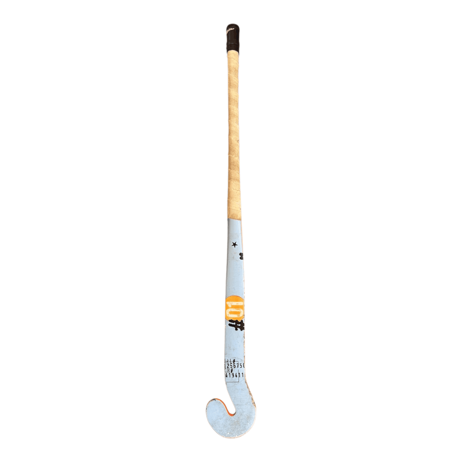 Slazenger 01 36.5 inch field hockey stick in orange and light blue