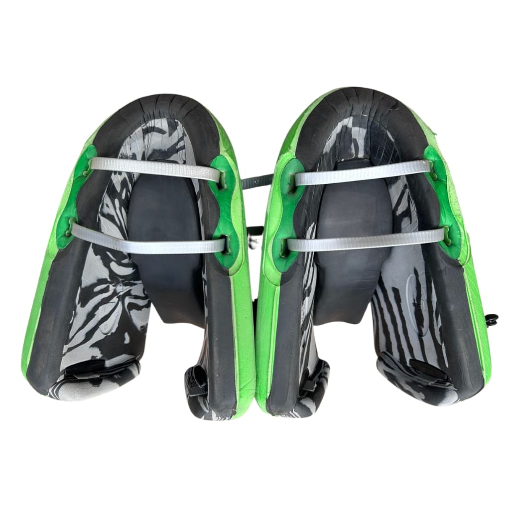 OBO ROBO Hi-Rebound Large Hockey Goalkeeper Kickers – Green/Pink - Image 2